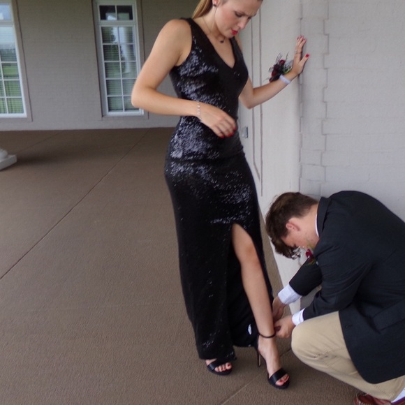 black sequin prom dress - Picture 3 of 3